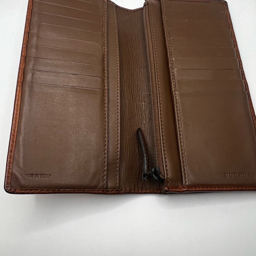 GUC Burberry Brown Nova Check Long Wallet - Picture 10 of 10